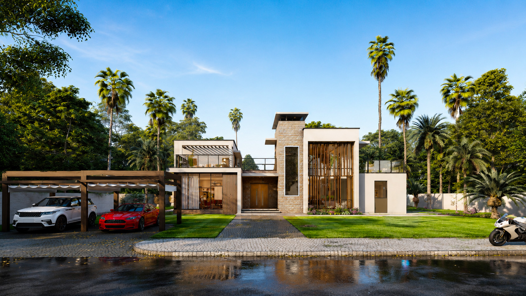Al Khawaneej Villa exterior in Dubai