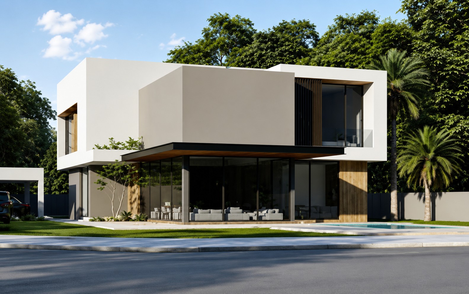 Front exterior of the Wadi Al Shabak Private Villa